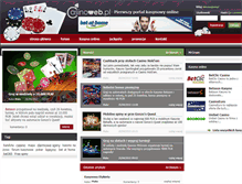 Tablet Screenshot of casinoweb.pl